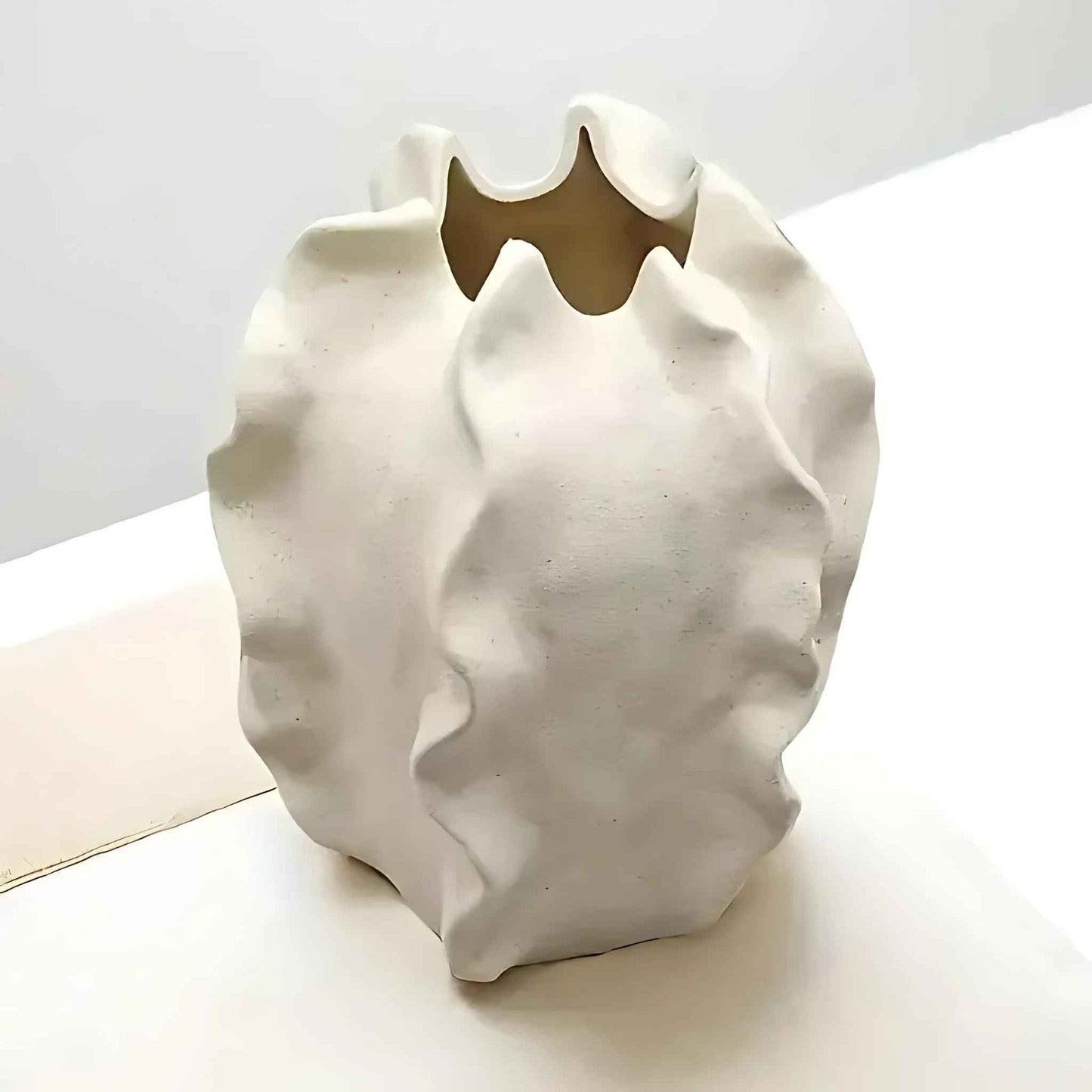 Ovale Keramikvase – Boho Chic