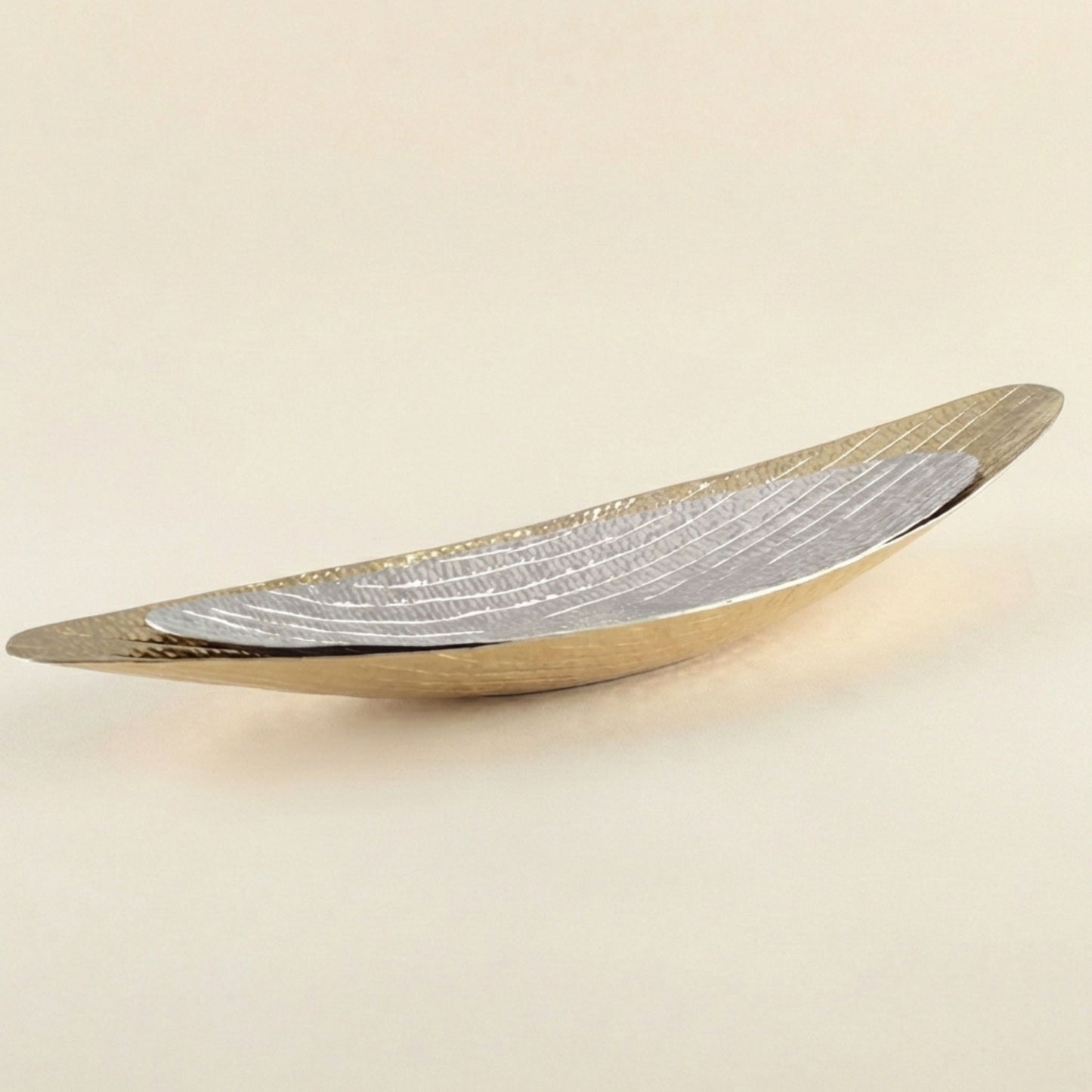 2er Set Obstschalen Gold & Silber Aluminium