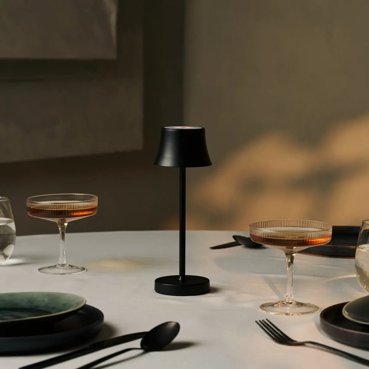 De Pijp Mini Tischlampe in Schwarz Dimmbar