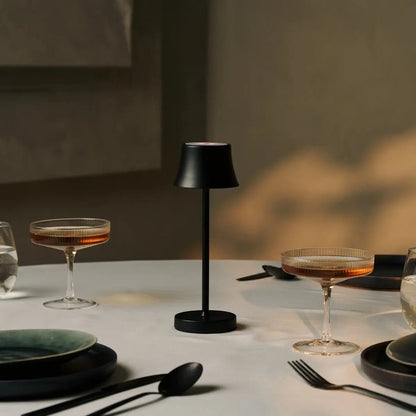 De Pijp Mini Tischlampe in Schwarz Dimmbar