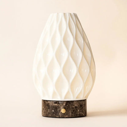 Kabellose Tischlampe Vela in Dunkelbraun