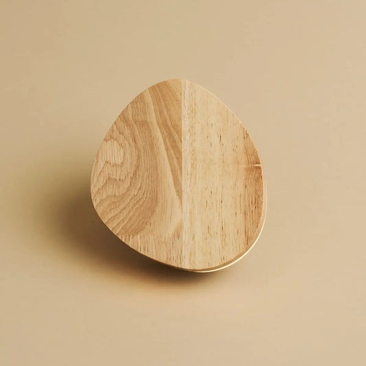 Lulu kabellose Wandleuchte aus Holz in Hellbraun