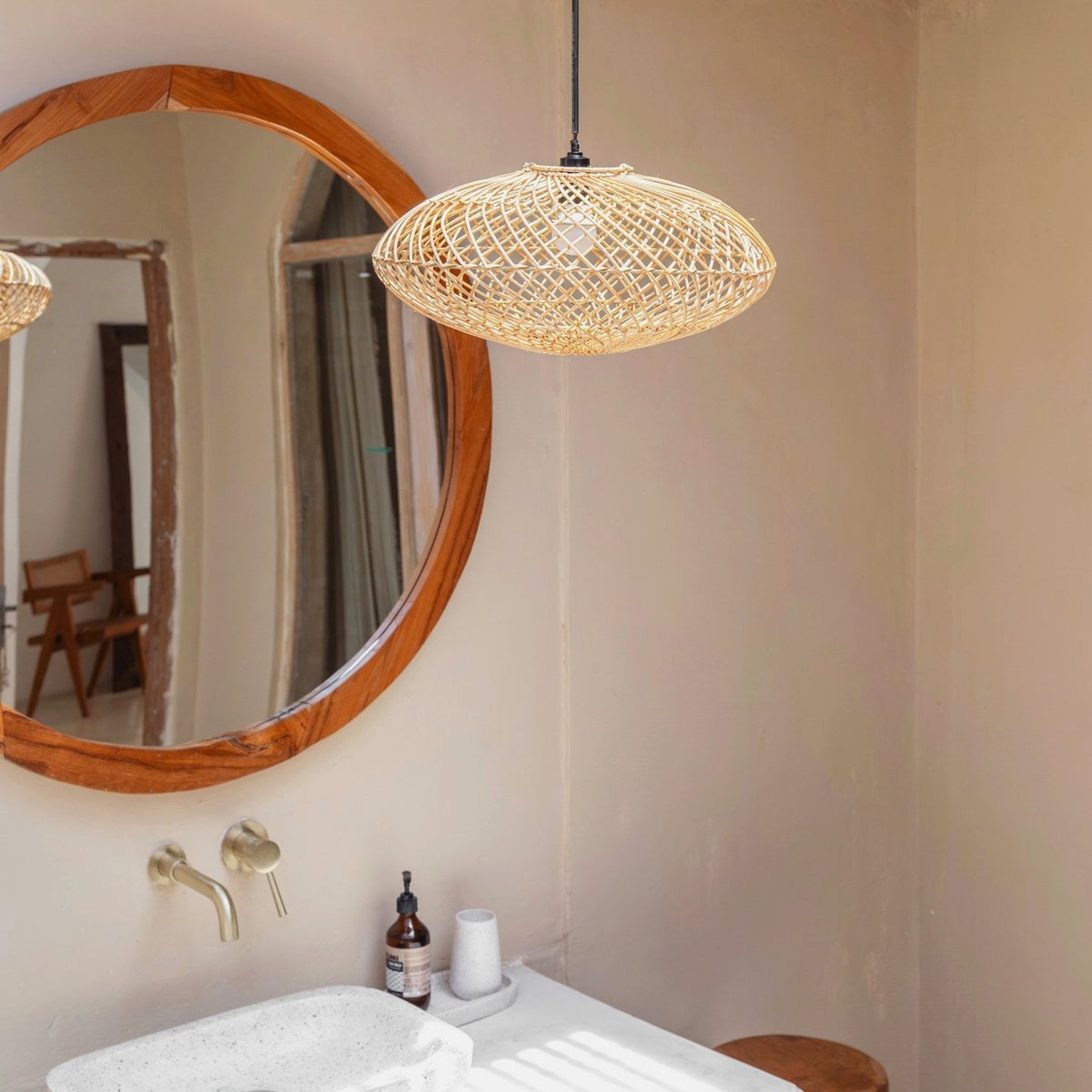 Rattan Lampenschirm Arana Ø40 cm