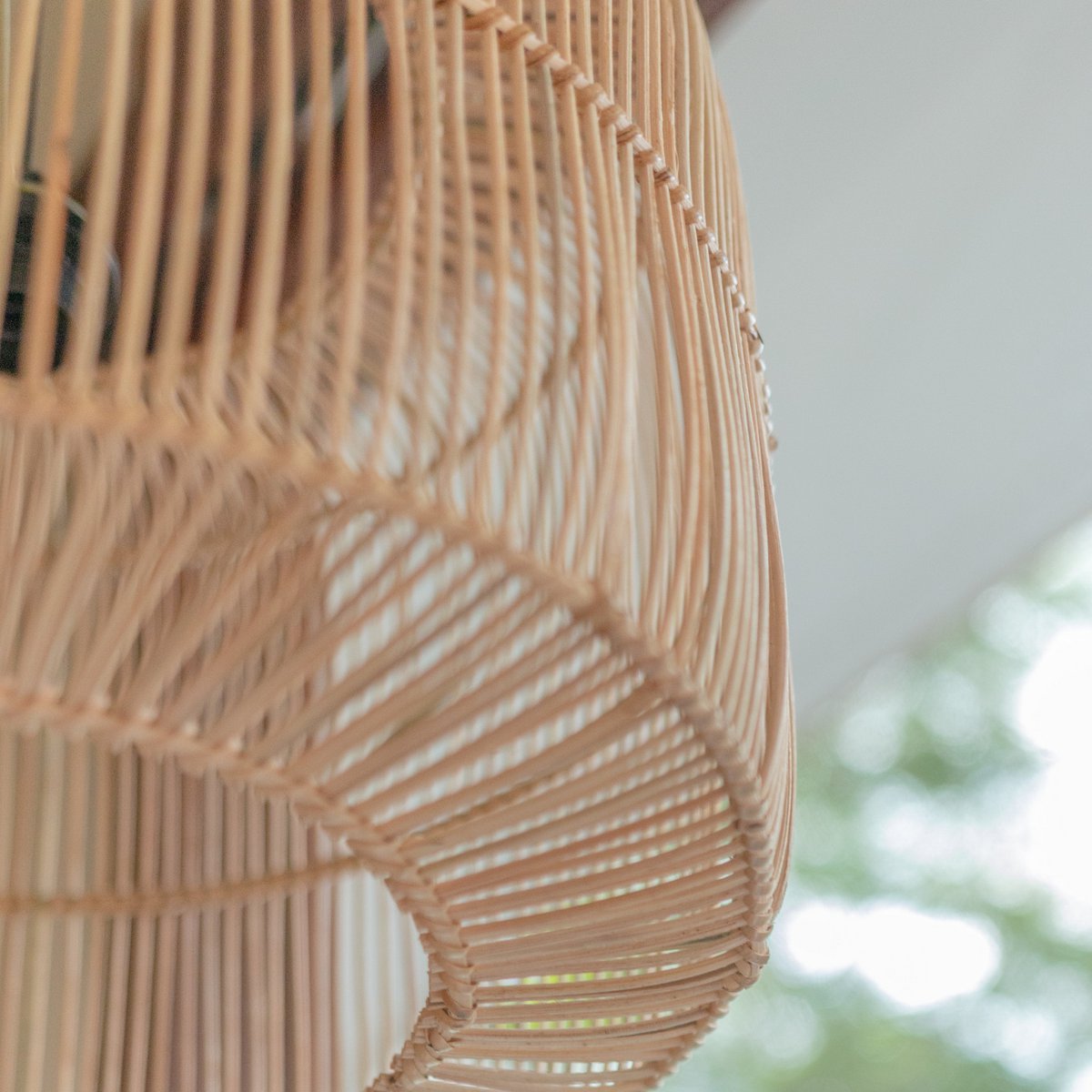 Detail Flechtstruktur Rattan Lampenschirm Liku