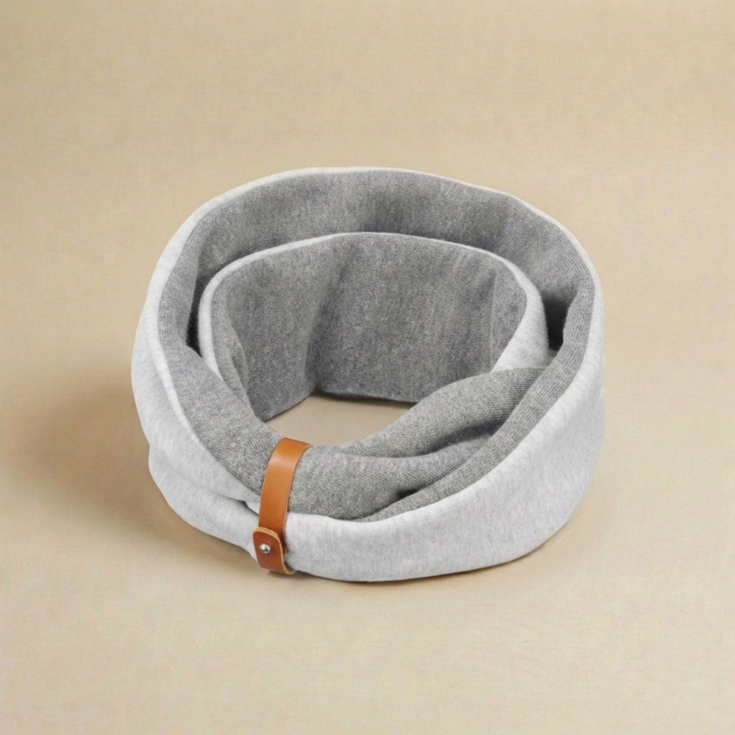 Halswärmer für Hunde in Grau, weicher Hunde Schal aus Stoff, stilvoll und warm