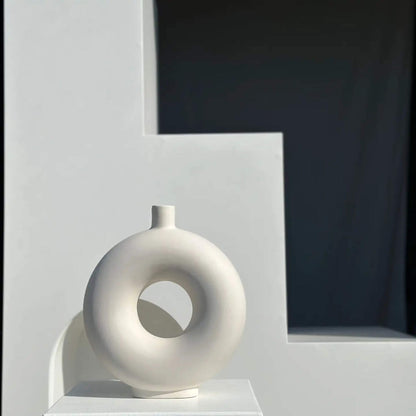 Soliflore-Vase – Radform in Cremeweiß