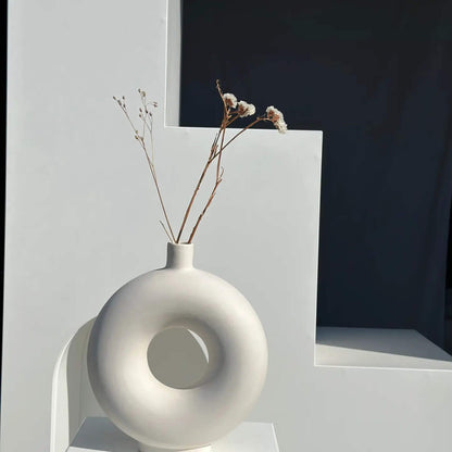 Soliflore-Vase – Radform in Cremeweiß