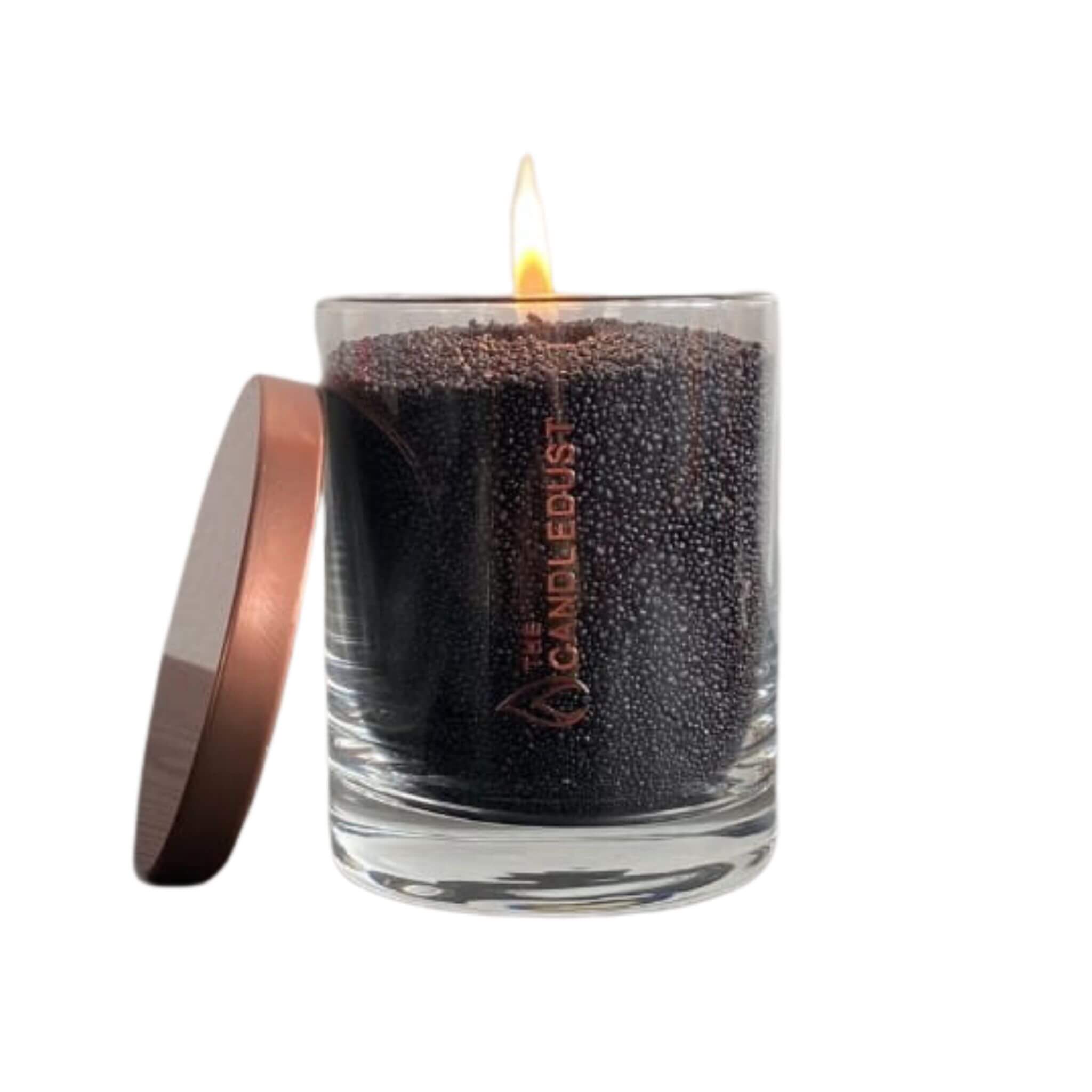 The Candledust 160 – Schwarze Kerze im Glas