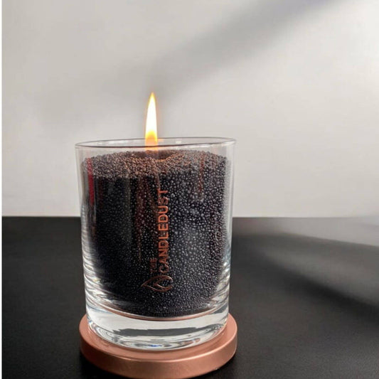 The Candledust 160 – Schwarze Kerze im Glas