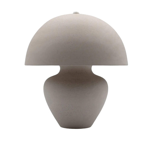 Weiße Tischlampe - Pilzlampe