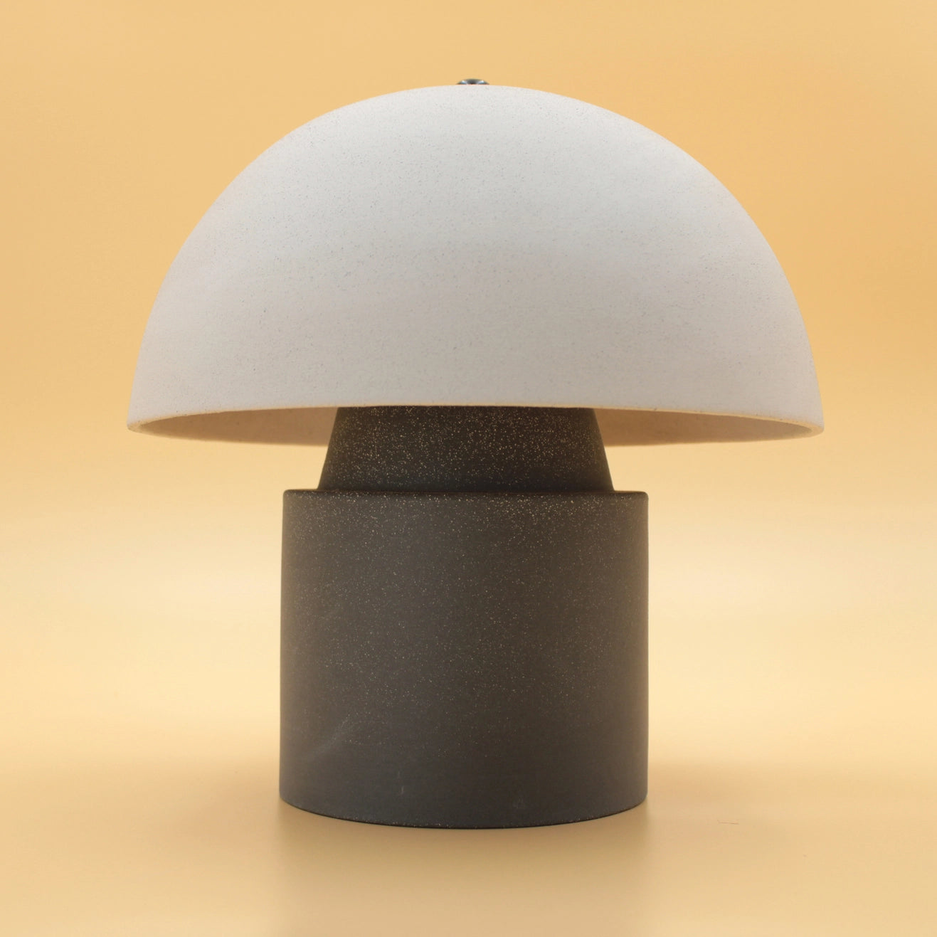 Schwarz-weiße Pilzlampe
