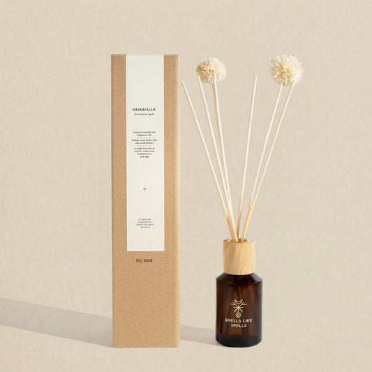 Raumparfüm Heimdallr mit Verpackung und Duftstäbchen